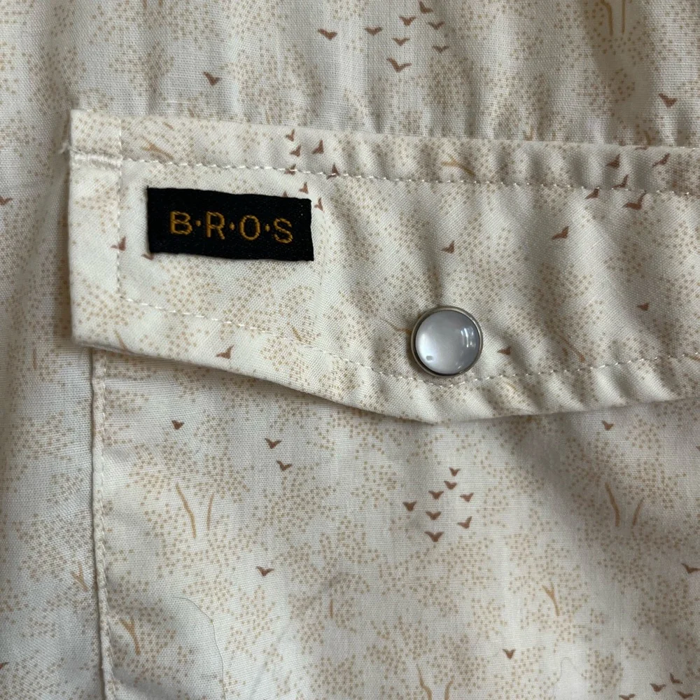 Howler Brothers Speckled Cream Button Down Shirt - Picture 2 of 3